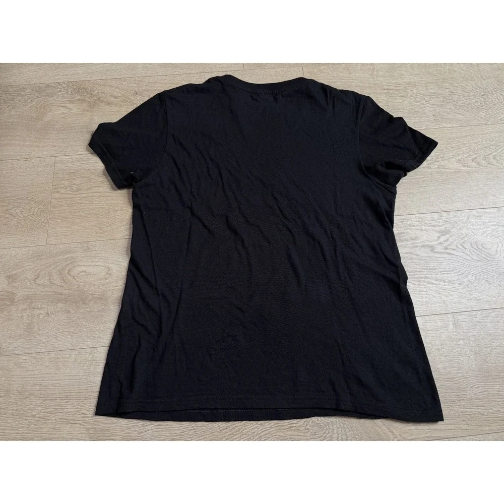 EUC Mens True Religion brand basic black t-shirt 100% cotton short sleeve size M